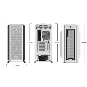 PC-kotelo be quiet! Silent Base 802 Window White Midi Tower