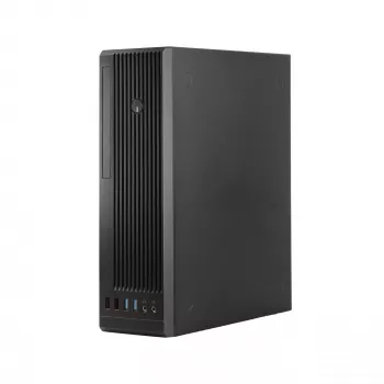 Chieftec UNI Series BE-10B-300 pienikokoinen tietokonekotelo, microATX/Mini-ITX, 300 W TFX -virtalähteellä, 2x USB 3.2 Gen 1, 2x USB 2.0, musta