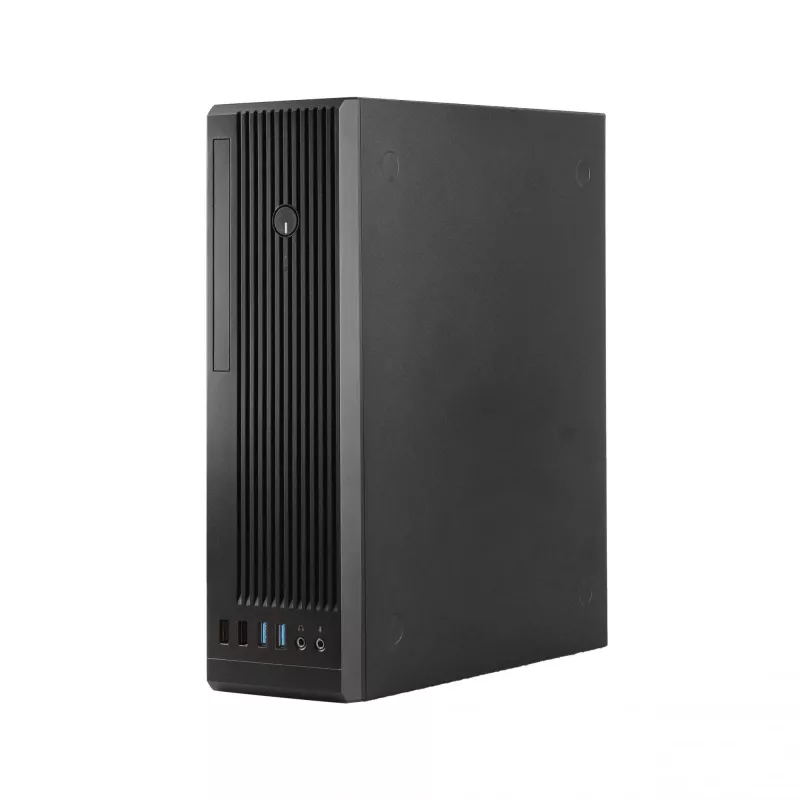Chieftec UNI Series BE-10B-300 pienikokoinen tietokonekotelo, microATX/Mini-ITX, 300 W TFX -virtalähteellä, 2x USB 3.2 Gen 1, 2x USB 2.0, musta