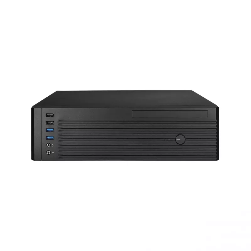 Chieftec UNI Series BE-10B-300 pienikokoinen tietokonekotelo, microATX/Mini-ITX, 300 W TFX -virtalähteellä, 2x USB 3.2 Gen 1, 2x USB 2.0, musta