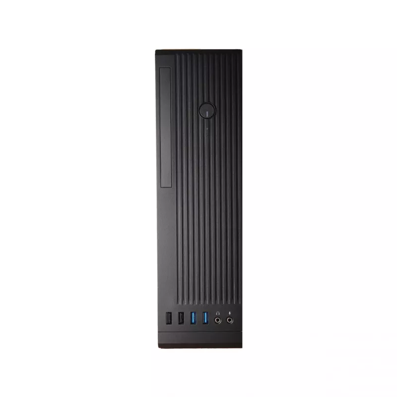 Chieftec UNI Series BE-10B-300 pienikokoinen tietokonekotelo, microATX/Mini-ITX, 300 W TFX -virtalähteellä, 2x USB 3.2 Gen 1, 2x USB 2.0, musta