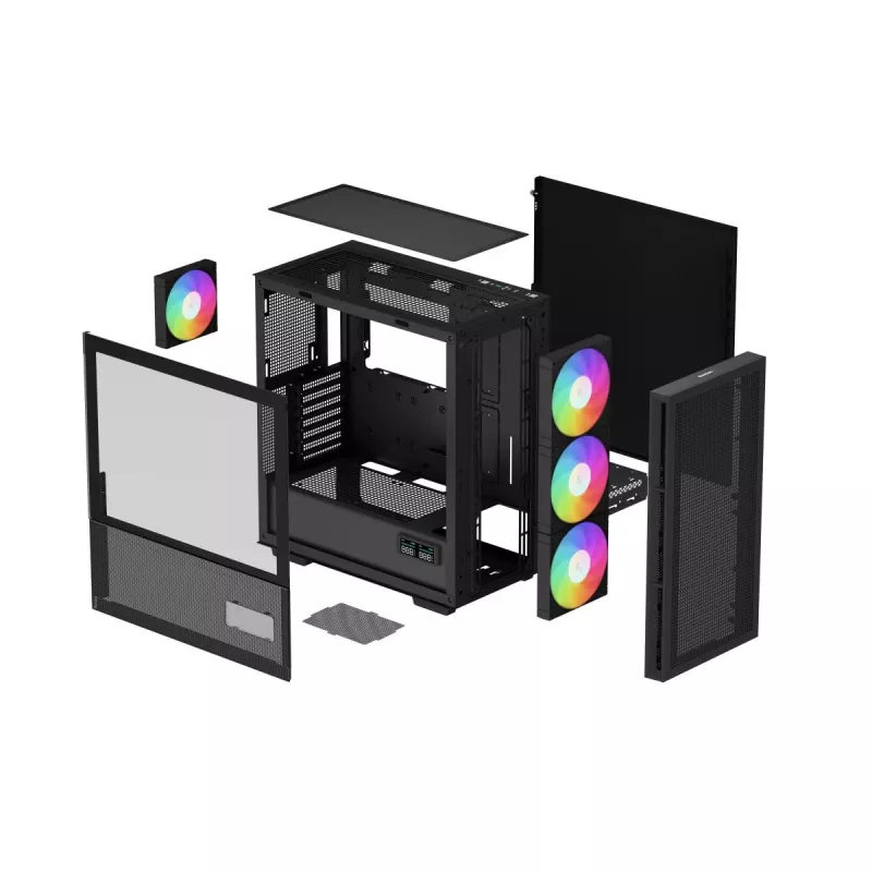 DEEPCOOL Ch560 Digital Midi Tower -kotelo - musta