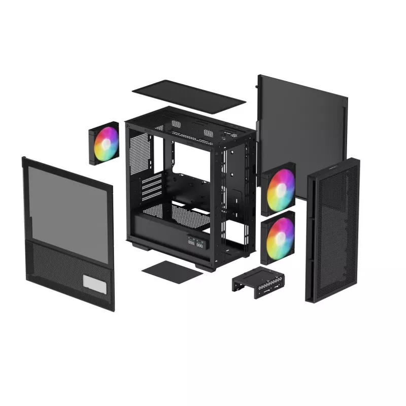 DEEPCOOL Ch360 Digital Micro Tower -kotelo – musta