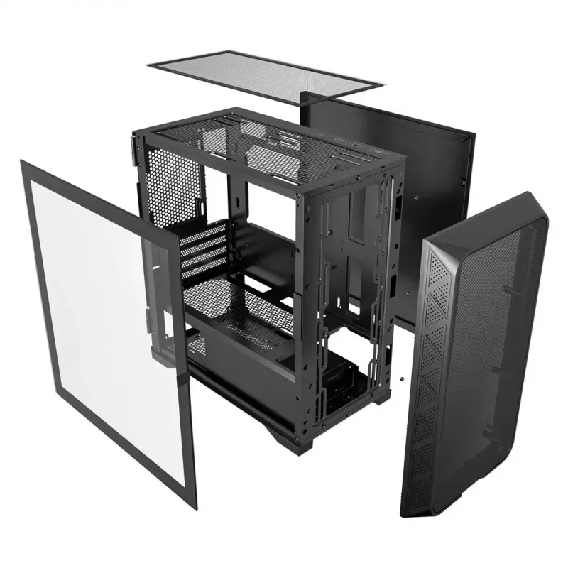 Tietokonekotelo Gembird CCC-FC-MK200 ATX-kotelo musta