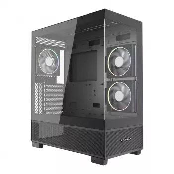 Tietokonekotelo GEMBIRD Fornax X550, ATX, musta