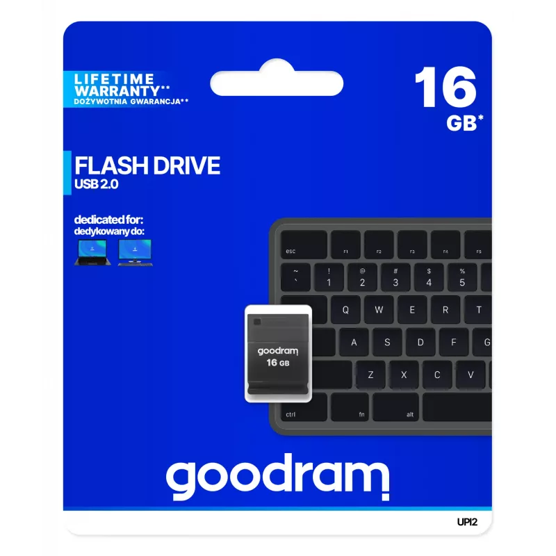 Goodram UPI2 USB-muistitikku 16 GB USB Type-A 2.0 musta