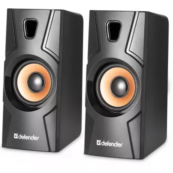 DEFENDER Aurora S8 langallinen pöytäkaiutin — 2.0, 8 W RMS, USB-virransyöttö, 3,5 mm, musta