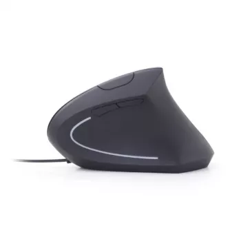 GEMBIRD optinen hiiri MUS-ERGO-01 - ergonominen, 6 painiketta, rulla, USB, musta