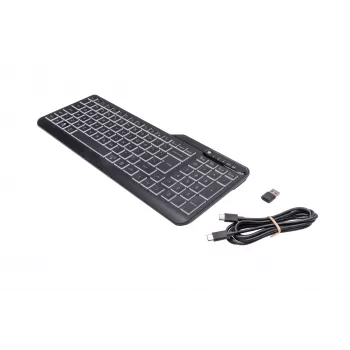 HP 400 taustavalaistu langallinen näppäimistö, täysikokoinen (100%), kaapeli, USB, mekaaninen, QWERTY, musta