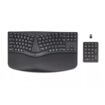 HP 960 ergonominen langaton näppäimistö, täysikokoinen (100%), langaton, RF Wireless + Bluetooth, kalvomalli, QWERTZ, musta