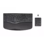 HP 960 ergonominen langaton näppäimistö, täysikokoinen (100%), langaton, RF Wireless + Bluetooth, kalvomalli, QWERTZ, musta
