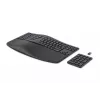 HP 960 ergonominen langaton näppäimistö, täysikokoinen (100%), langaton, RF Wireless + Bluetooth, kalvomalli, QWERTZ, musta