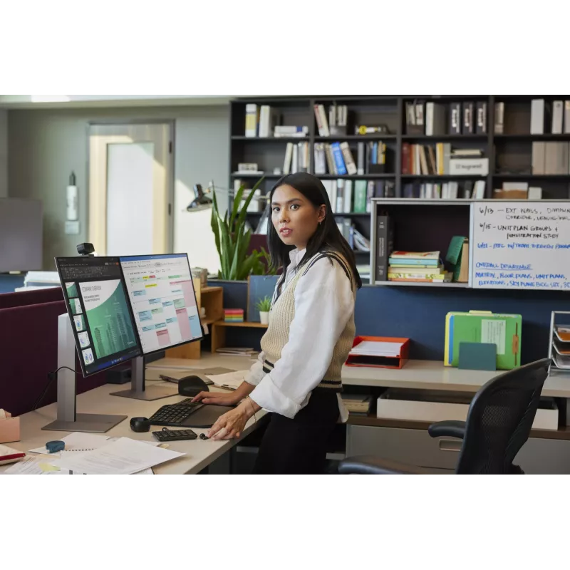 HP 965 ergonominen langaton näppäimistö, täysikokoinen (100%), langaton, RF Wireless + Bluetooth, kalvomalli, QWERTY, musta