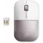 HP langaton hiiri Z3700 – valkoinen/pinkki, molempikätinen, RF langaton, 1200 dpi, pinkki, valkoinen