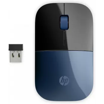 HP langaton hiiri Z3700, molempikätinen, Blue LED, RF langaton, 1200 DPI, musta, sininen