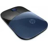 HP langaton hiiri Z3700, molempikätinen, Blue LED, RF langaton, 1200 DPI, musta, sininen