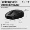 HP 690 ladattava langaton hiiri, molempikätinen, Bluetooth, 4000 DPI, musta