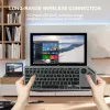 Techly ICTB9801TB -näppäimistö universaali RF langaton + Bluetooth QWERTY US English musta