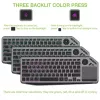 Techly ICTB9801TB -näppäimistö universaali RF langaton + Bluetooth QWERTY US English musta