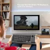 Techly ICTB9801TB -näppäimistö universaali RF langaton + Bluetooth QWERTY US English musta
