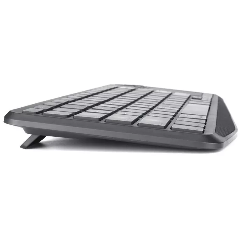 Techly ICTB9801TB -näppäimistö universaali RF langaton + Bluetooth QWERTY US English musta
