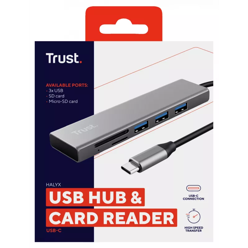 Trust Halyx USB 3.2 Gen 1 (3.1 Gen 1) Type-C 104 Mbit/s alumiini