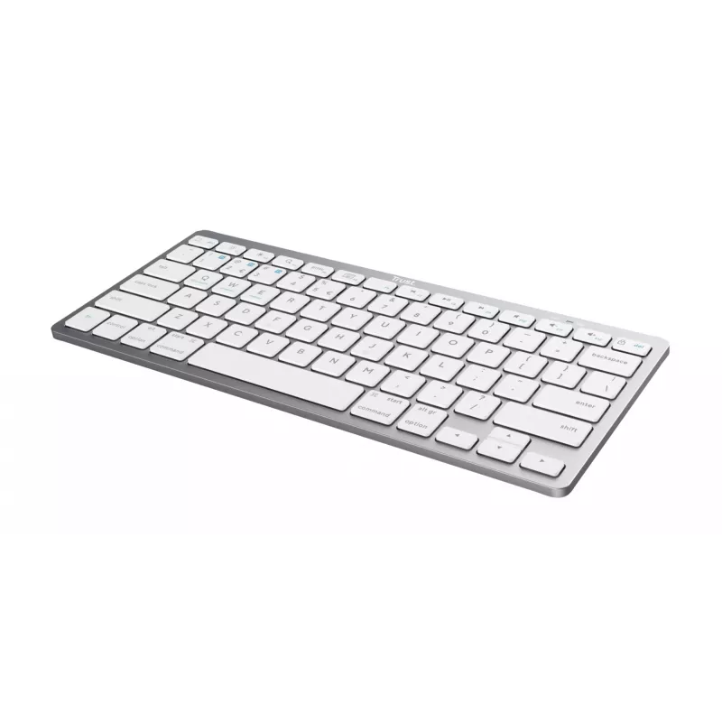 Trust 24651 langaton QWERTY US English -näppäimistö, hopea