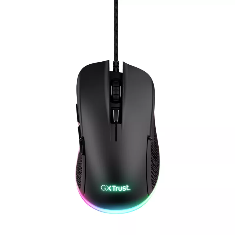Trust GXT 922 YBAR pelihiiri oikeakätisille, USB Type-A, optinen, 7200 DPI