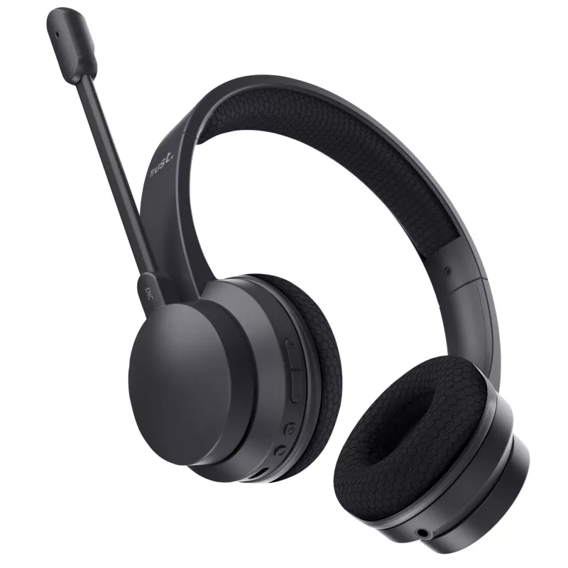 Trust Ayda -kuulokemikrofoni langallinen & langaton panta puhelut/musiikki USB-C Bluetooth musta
