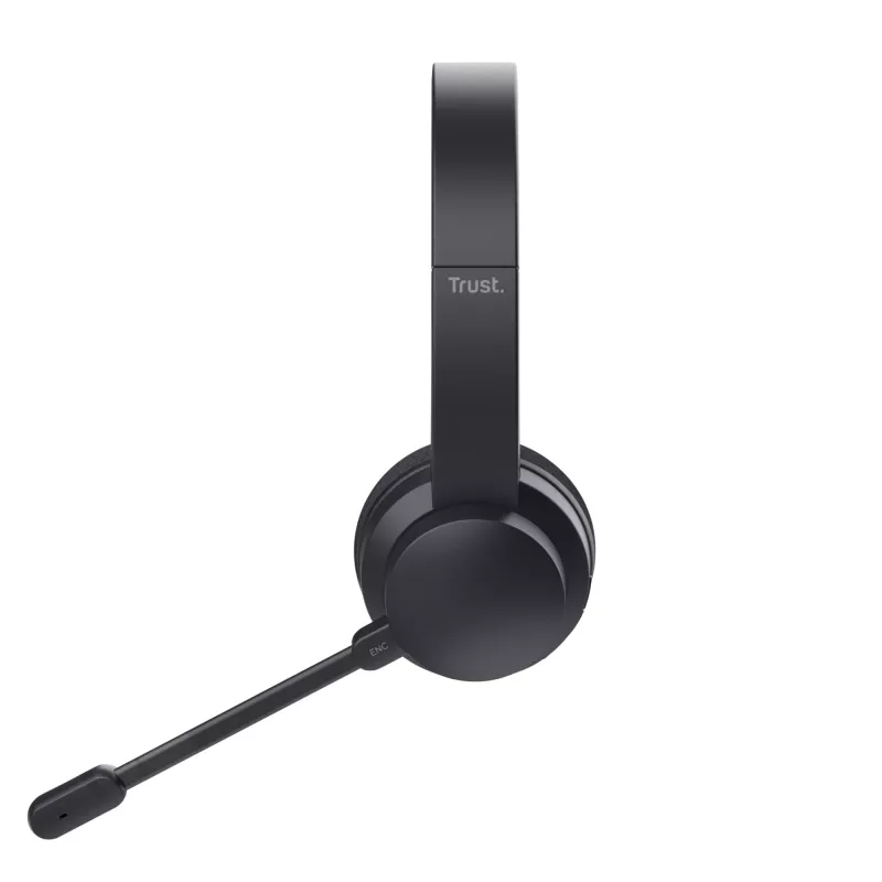 Trust Ayda -kuulokemikrofoni langallinen & langaton panta puhelut/musiikki USB-C Bluetooth musta