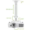 Techly projektorin kattotelineen jatke 380-580 mm hopea ICA-PM 18S