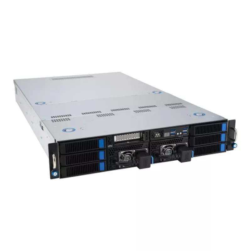ASUS 90SF0251-M004X0 palvelinrunko Intel C741 rack (2U) musta, teräs