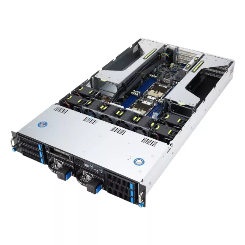 ASUS 90SF0251-M004X0 palvelinrunko Intel C741 rack (2U) musta, teräs