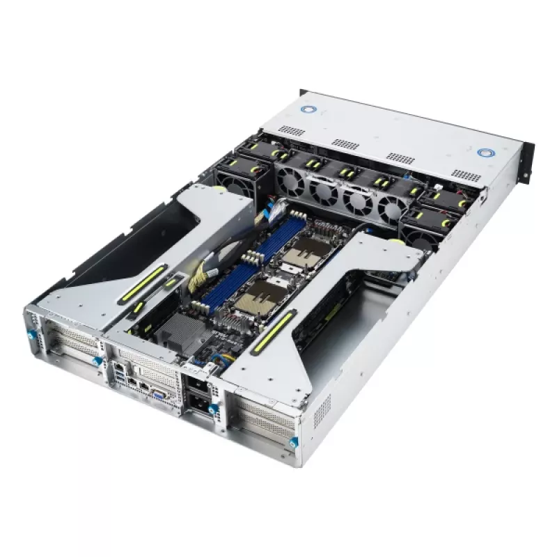 ASUS 90SF0251-M004X0 palvelinrunko Intel C741 rack (2U) musta, teräs
