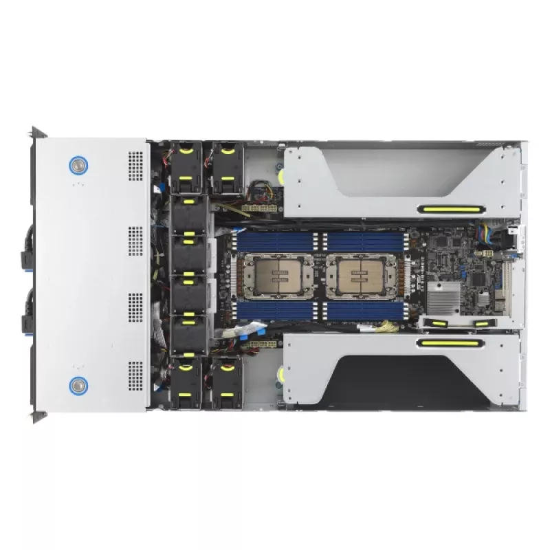 ASUS 90SF0251-M004X0 palvelinrunko Intel C741 rack (2U) musta, teräs