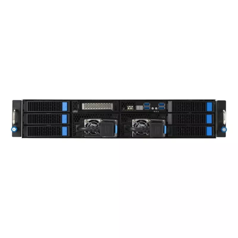 ASUS 90SF0251-M004X0 palvelinrunko Intel C741 rack (2U) musta, teräs