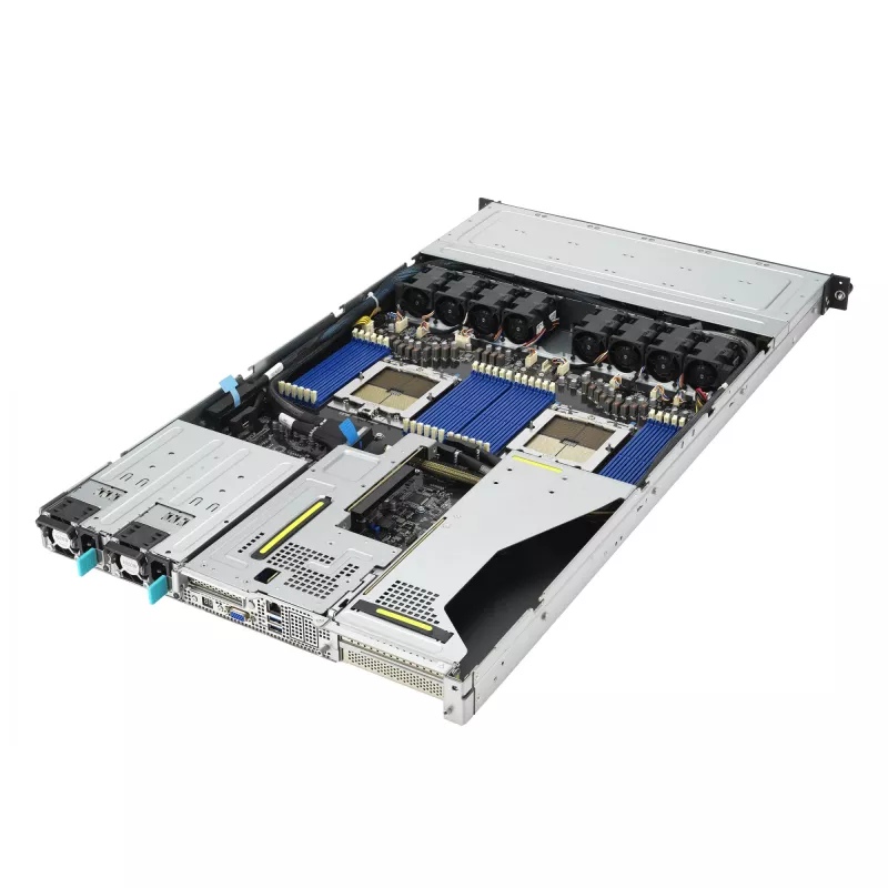 ASUS RS700A-E12-RS12U kanta SP5 rack (1U) musta, teräs
