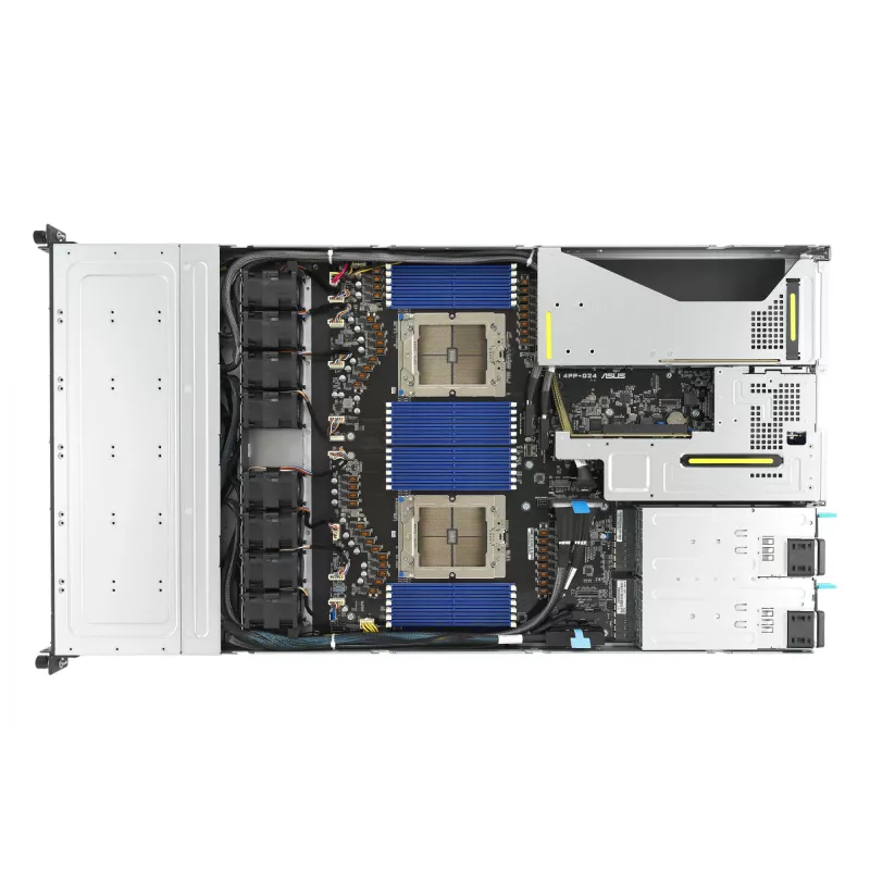 ASUS RS700A-E12-RS12U kanta SP5 rack (1U) musta, teräs
