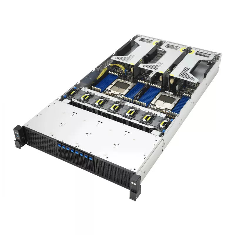 ASUS RS720A-E13-RS8G kanta SP5 rack (2U) musta, hopea