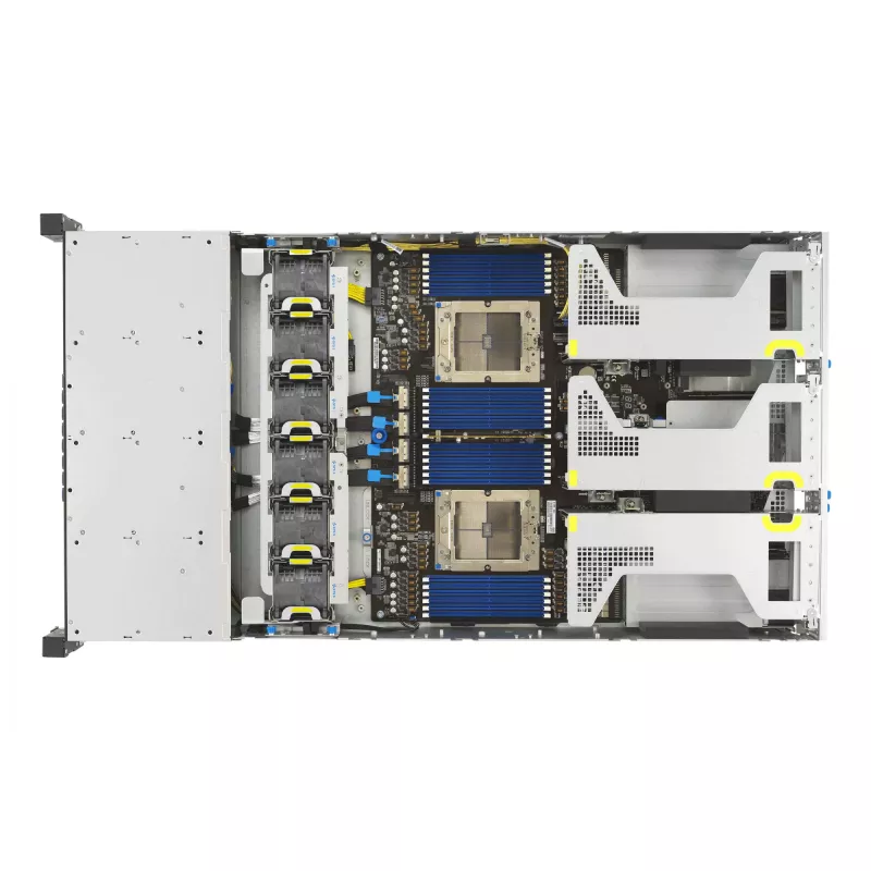 ASUS RS720A-E13-RS8G kanta SP5 rack (2U) musta, hopea