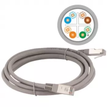 ALANTEC patch-kaapeli - CAT6 - F/UTP - 5 m - harmaa