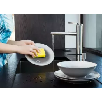 Tiskisieni VILEDA Tip-Top 5 kpl:n pakkaus, suorakaiteen muotoiset kuitulevyt 70×90×30 mm, keltainen