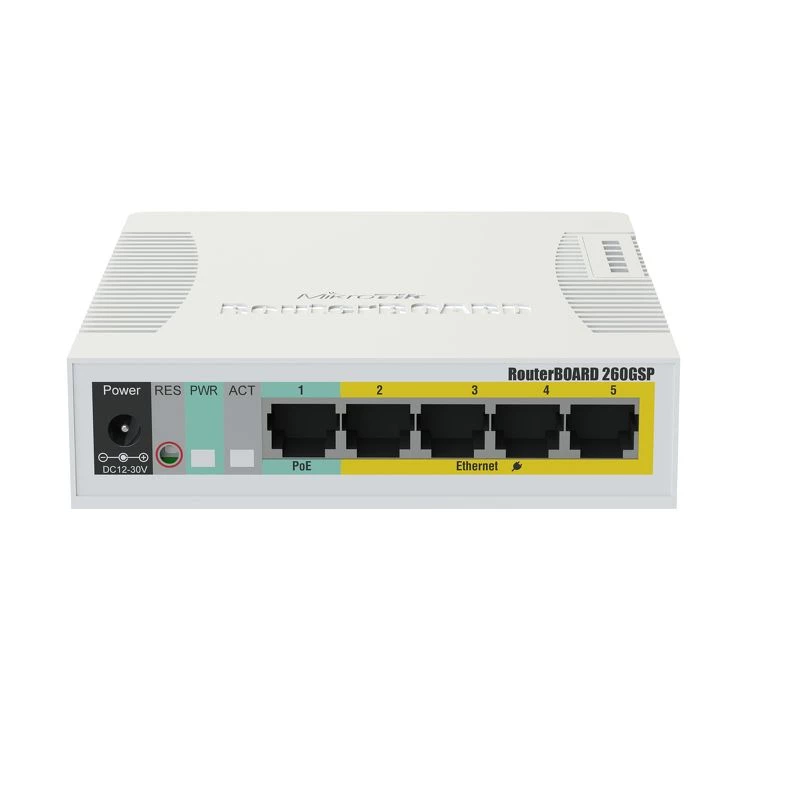 MIKROTIK RB260GSP - 4-porttinen Gigabit-kytkin + PoE