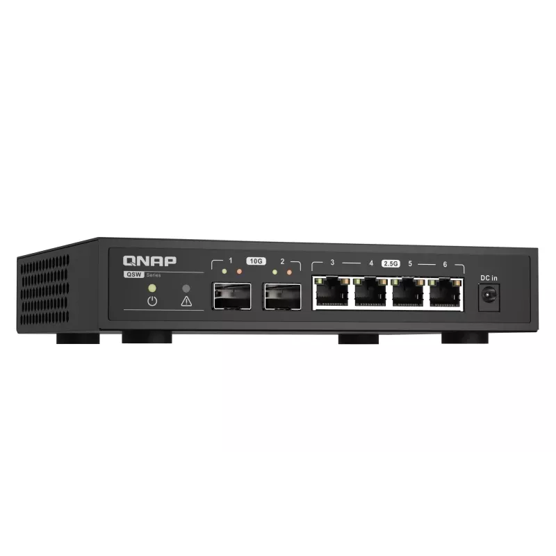 QNAP QSW-2104-2S verkkokytkin hallitsematon 2.5G Ethernet musta