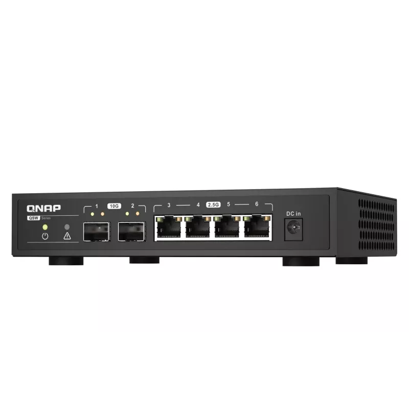 QNAP QSW-2104-2S verkkokytkin hallitsematon 2.5G Ethernet musta