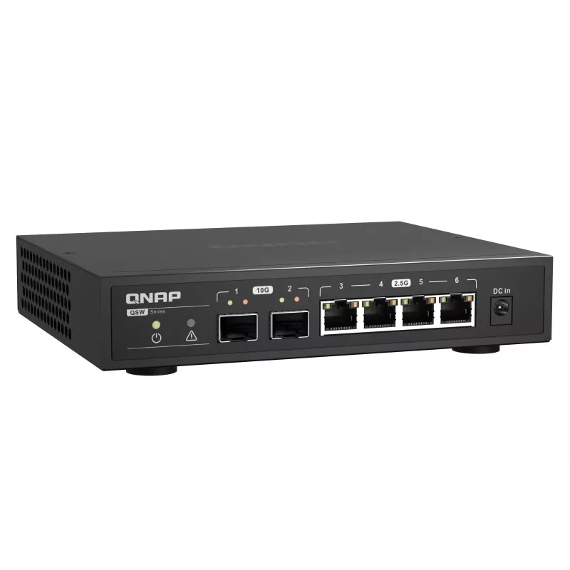 QNAP QSW-2104-2S verkkokytkin hallitsematon 2.5G Ethernet musta