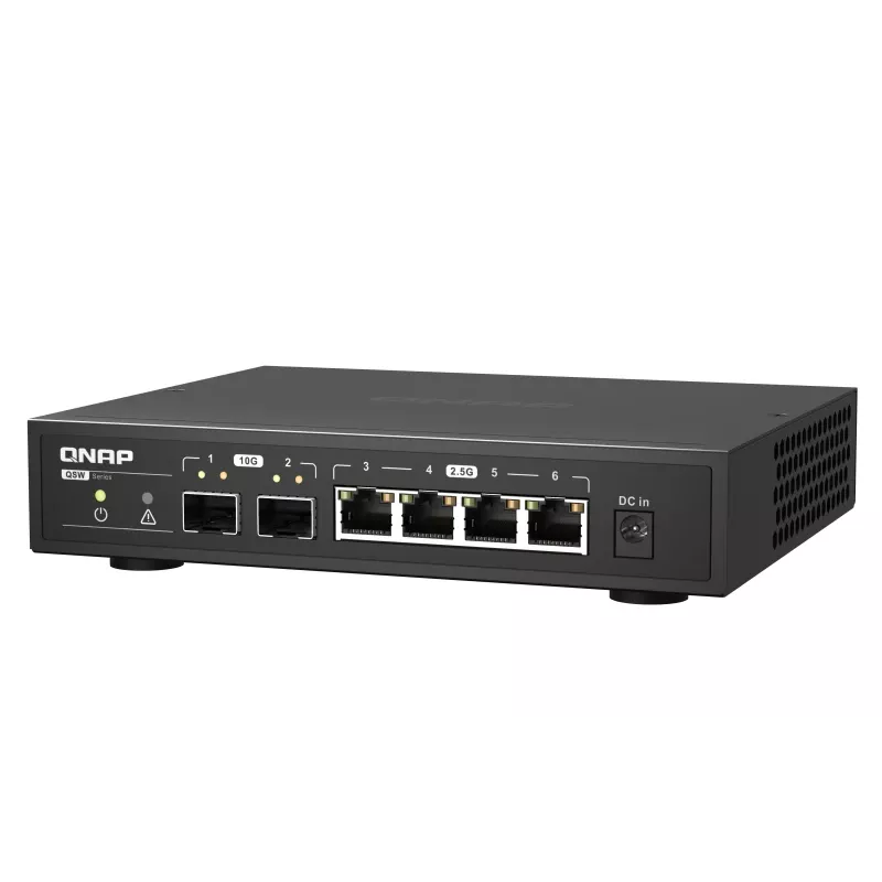 QNAP QSW-2104-2S verkkokytkin hallitsematon 2.5G Ethernet musta