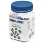 Häkkimutterisarja INTELLINET 711081 — muovikotelo, hopea, asennussarja, 10 g