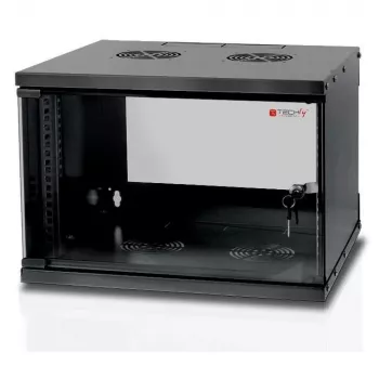 Techly seinätelinekaappi 19 6U D320 musta koottu” I-CASE EL-1006B32