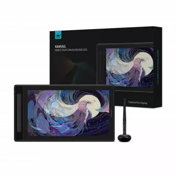 Piirtopöytä HUION Kamvas Pro 16 GT1602 39,8 cm (15,7 tuuman) 2.5K IPS -näyttö, 8192 painetasoa, 8 ohjelmoitavaa painiketta, USB-C/HDMI